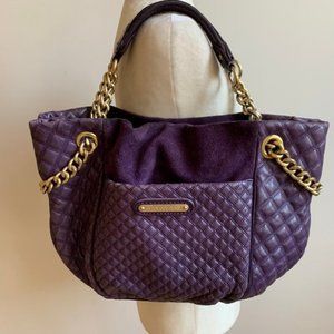 JUICY COUTURE purple Quilted Purse Large Handbag